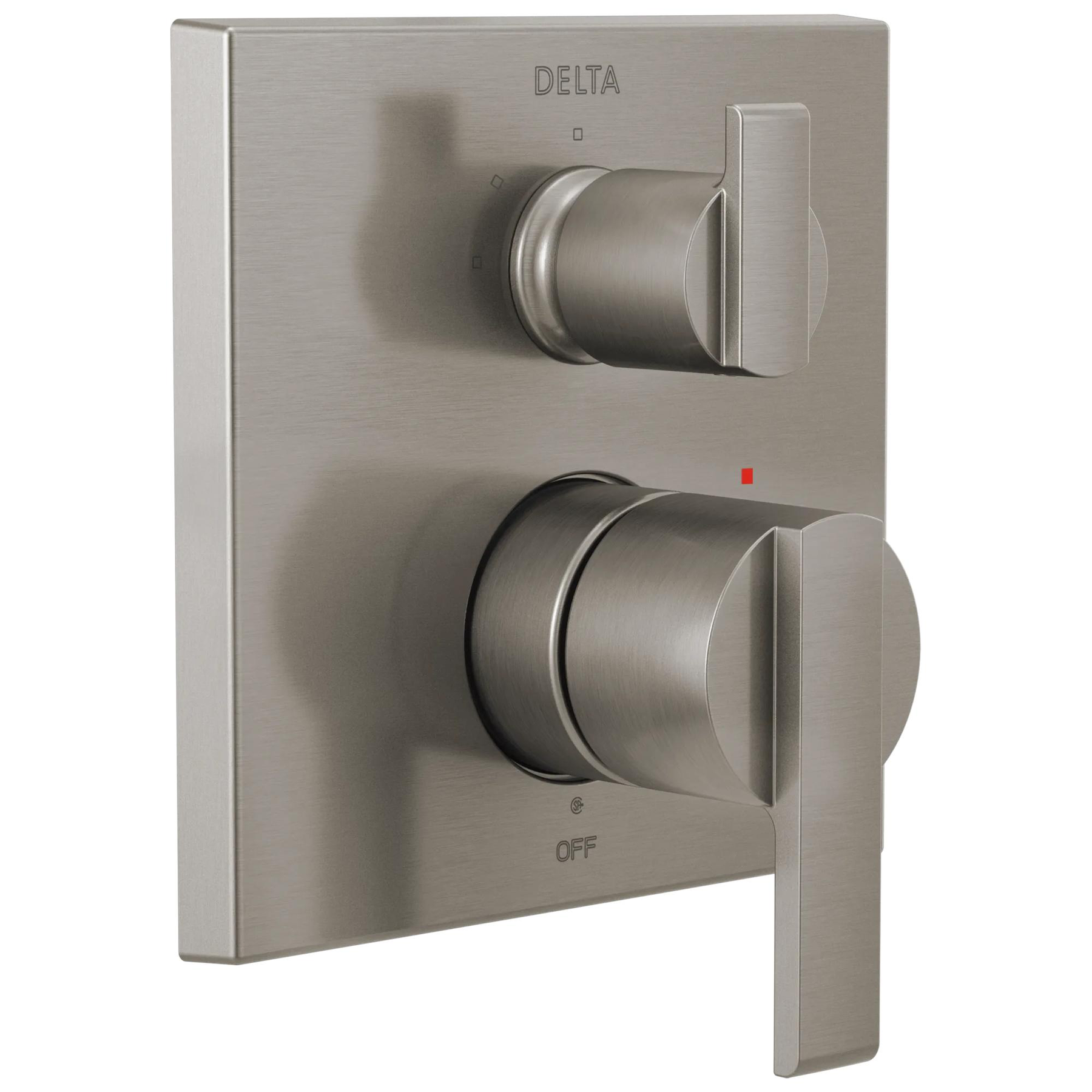 Angular Modern Monitor&reg; 14 Series Valve Trim with 3-Setting Integrated Diverter