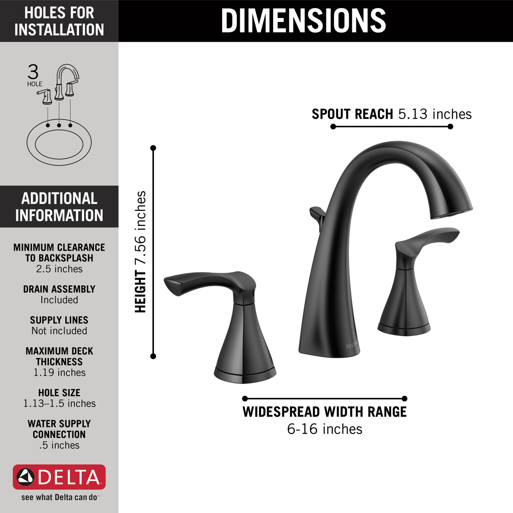 Widespread Bathroom Faucet (Recertified)