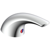 Single Metal Lever Handle With Button and Set Screw