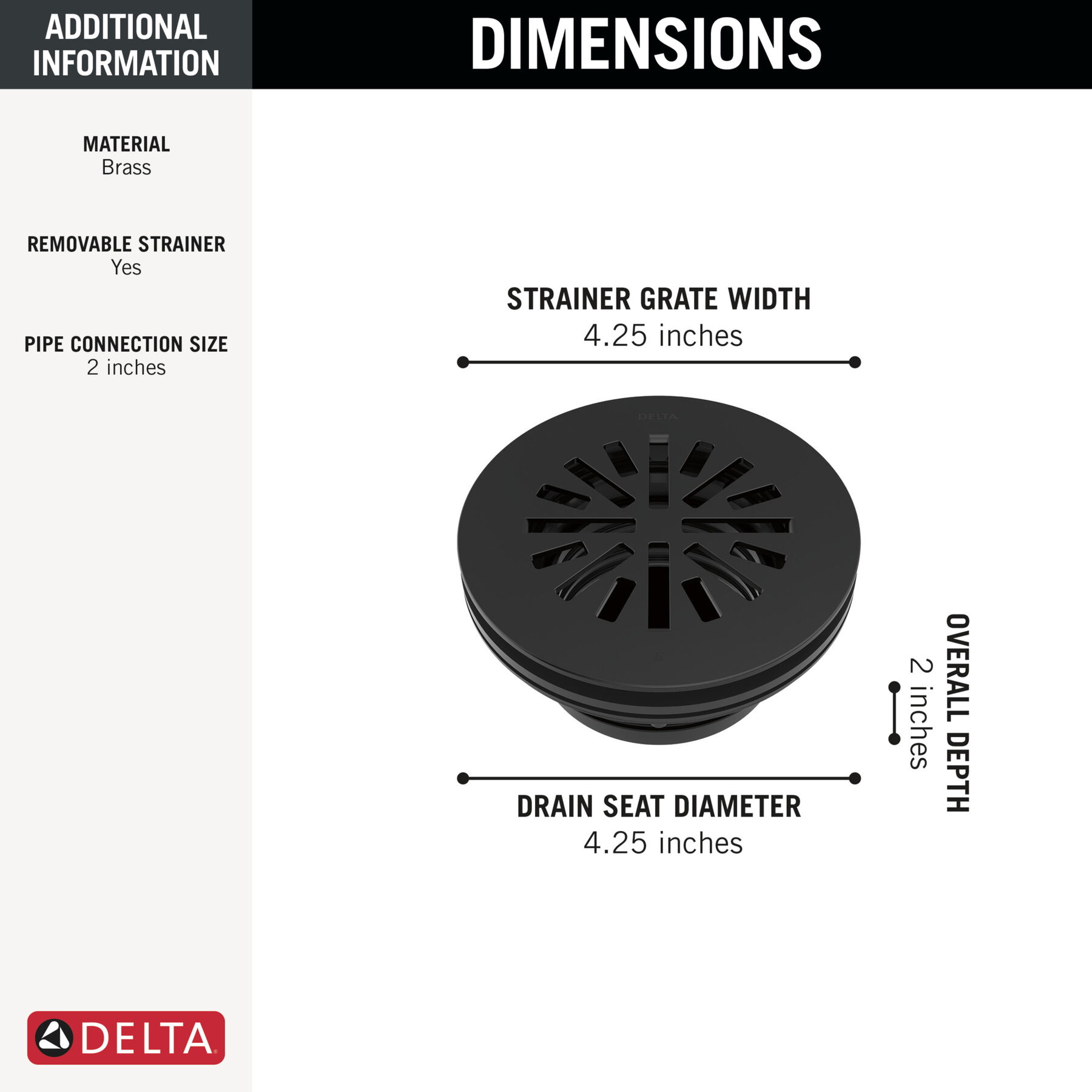 4" Prefab Round Shower Drain (Recertified)