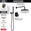 Monitor&reg; 14 Series Shower with Raincan, Hand Shower & Rough Valve