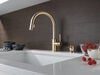 Single Handle Pull-Down Kitchen Faucet with Soap Dispenser