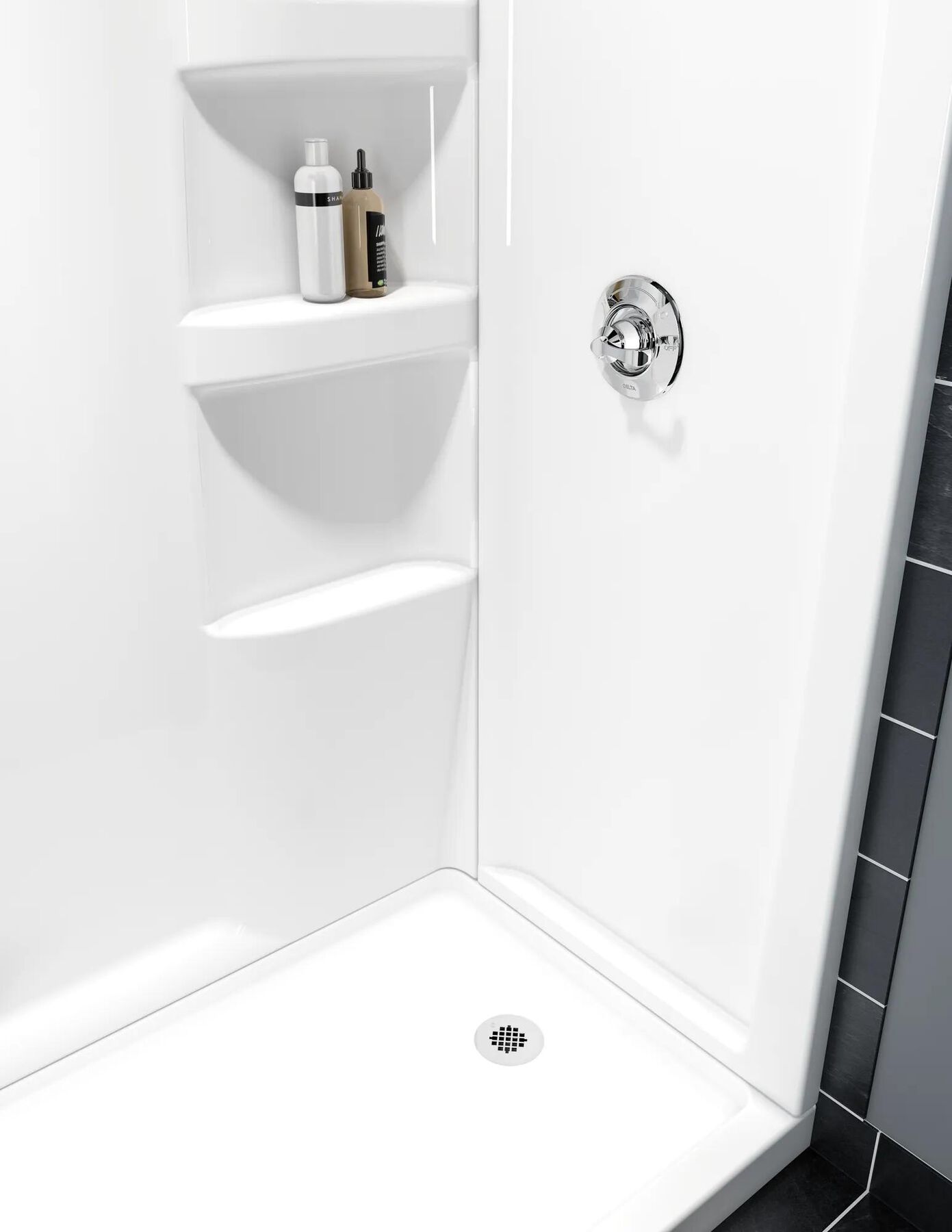 ProCrylic&trade; 60" x 32" Shower Base Right Drain