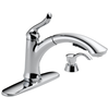Single Handle Pull-Out Kitchen Faucet with Soap Dispenser