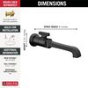 Single Handle Wall Mount Bathroom Faucet Trim