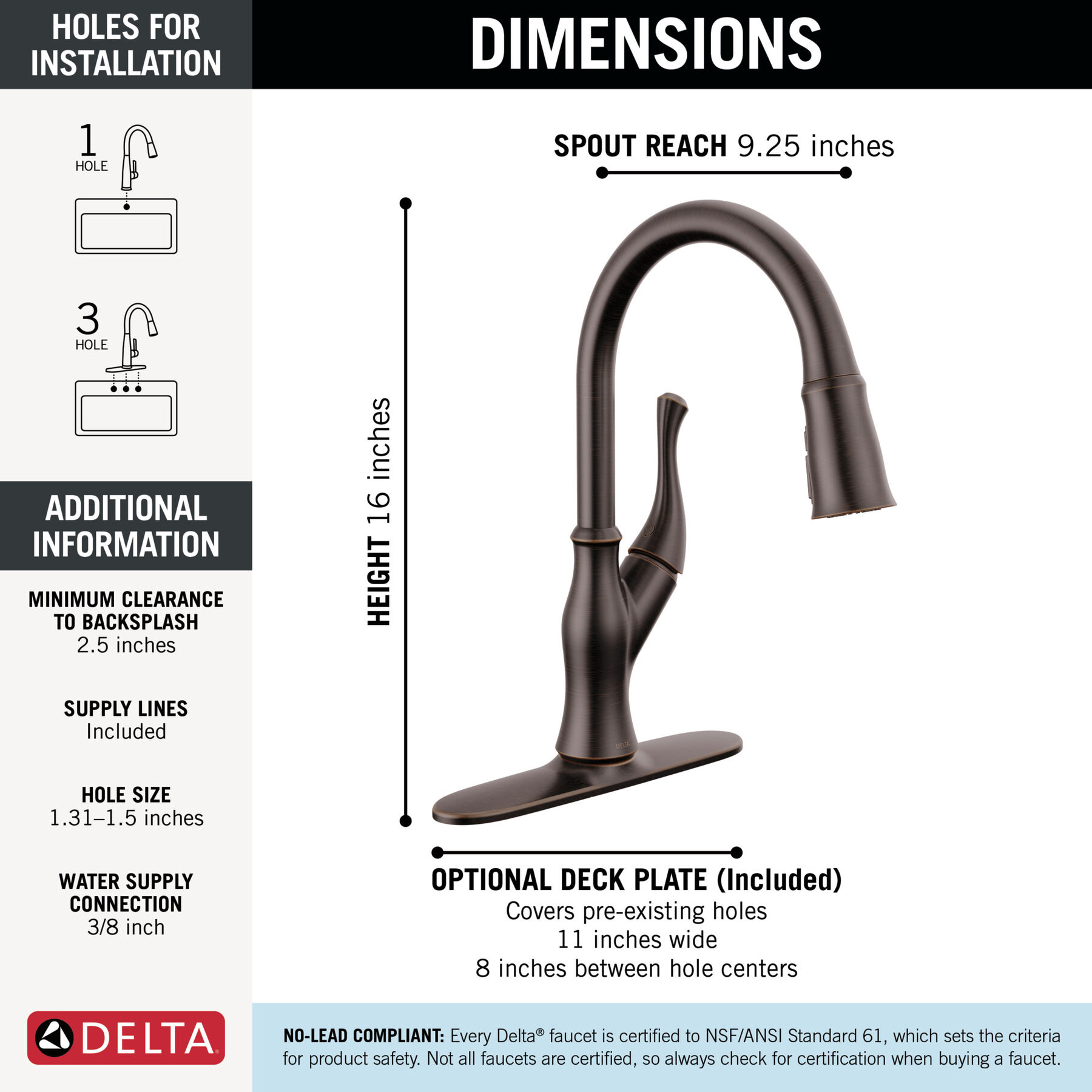 Single-Handle Pull-Down Kitchen Faucet