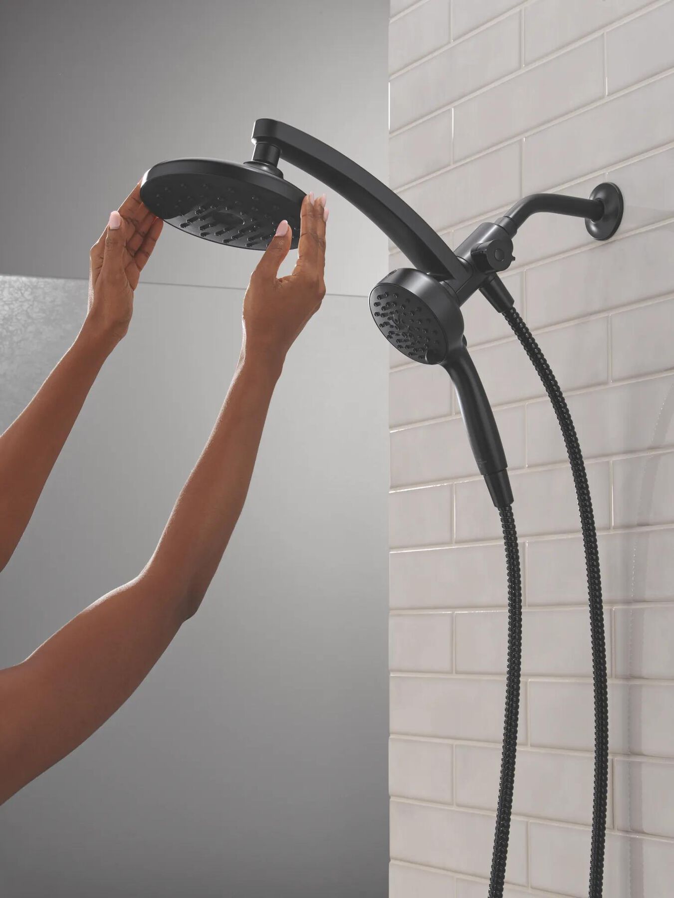 PivotPro&trade; 3-in-1 Combination Shower with Silicone Spray Face