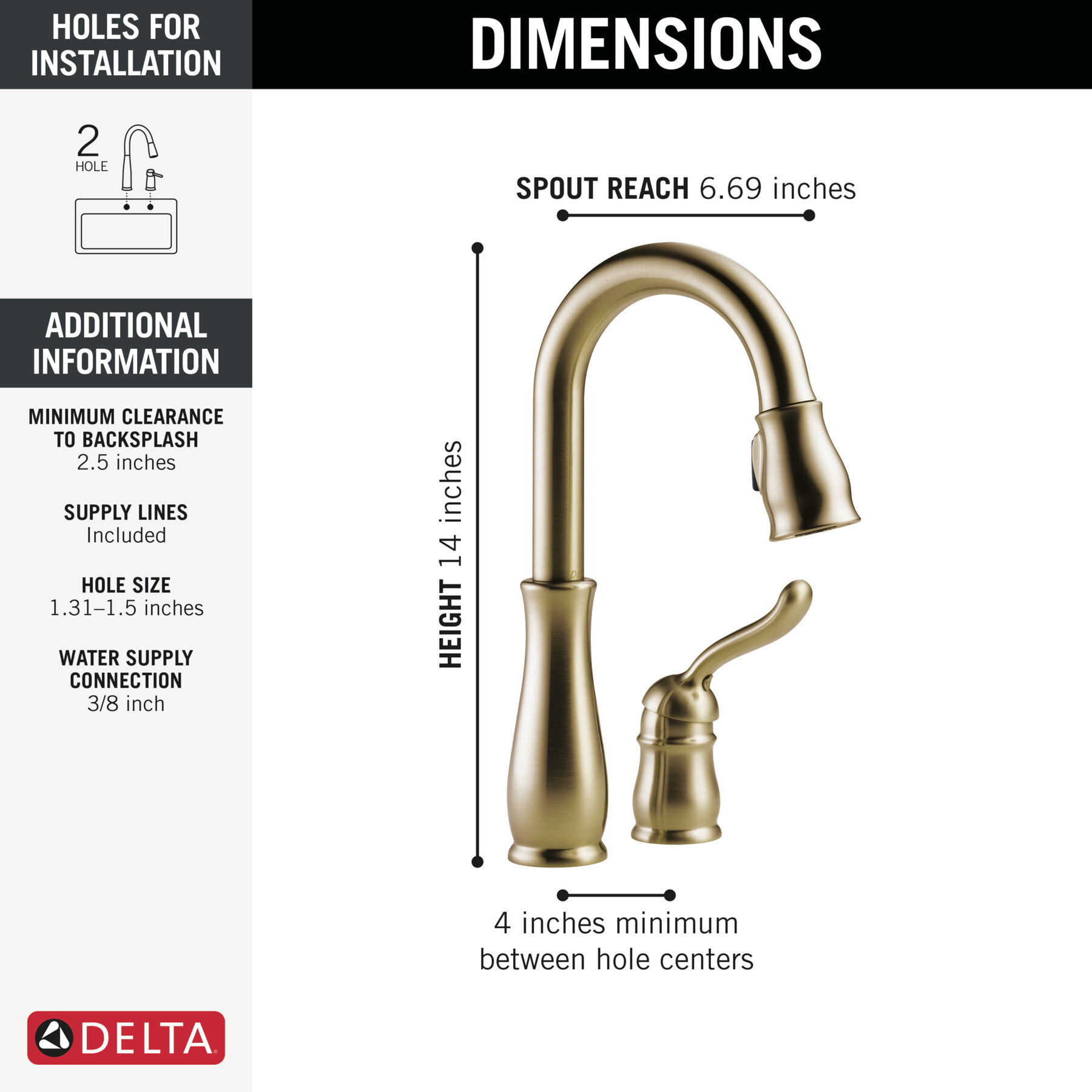 Single Handle Pull-Down Bar / Prep Faucet