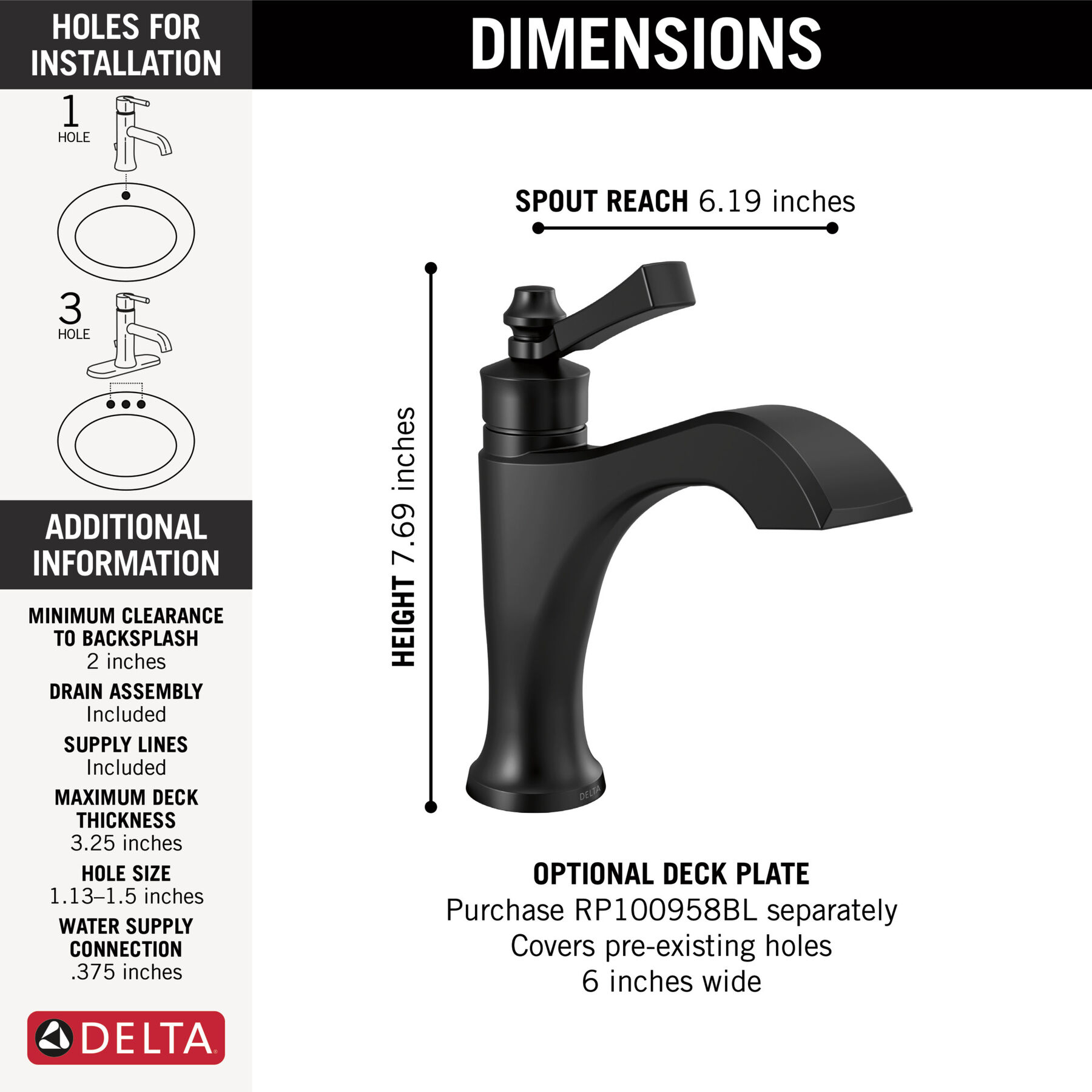 Single Handle Bathroom Faucet