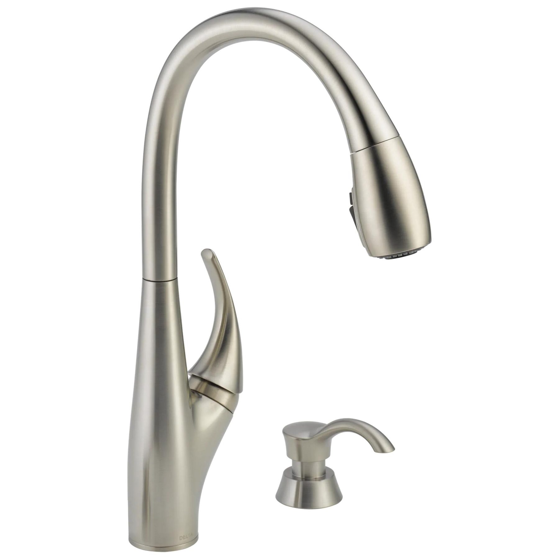 Single Handle Pull-Down Kitchen Faucet with Soap Dispenser and ShieldSpray&reg; Technology (Recertified)