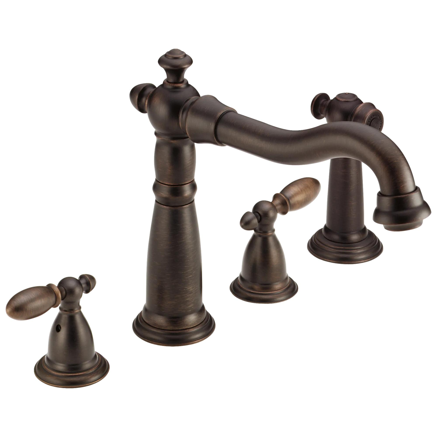 Two Handle Widespread Kitchen Faucet with Spray