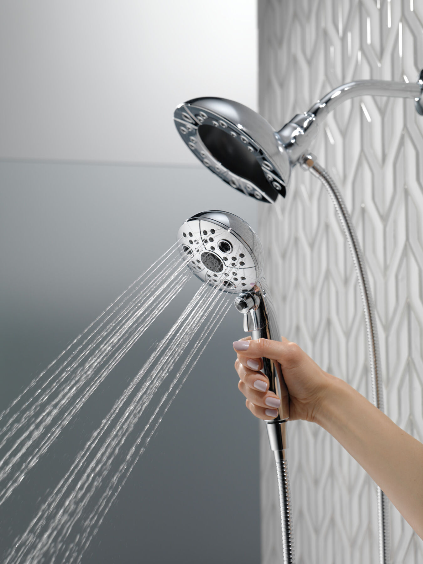 H<sub>2</sub>Okinetic&reg; In2ition&reg; 5-Setting Two-in-One Shower (Recertified)