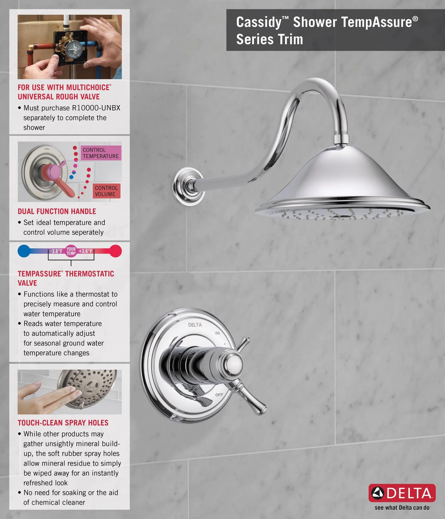 Thermostatic H2O Shower Trim 17T (Recertified)