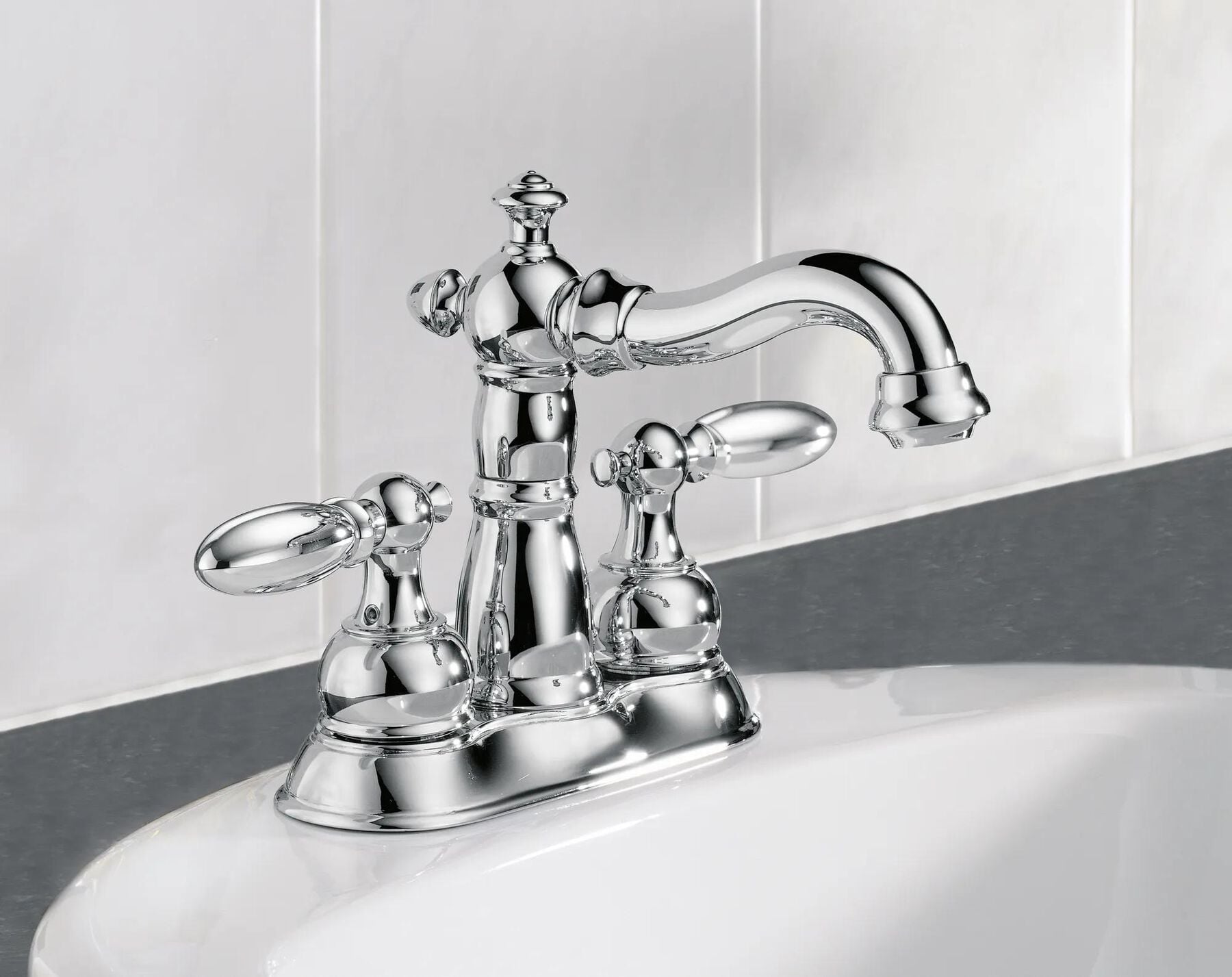 Two Handle Centerset Bathroom Faucet