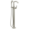 Single Handle Floor Mount Tub Filler Trim