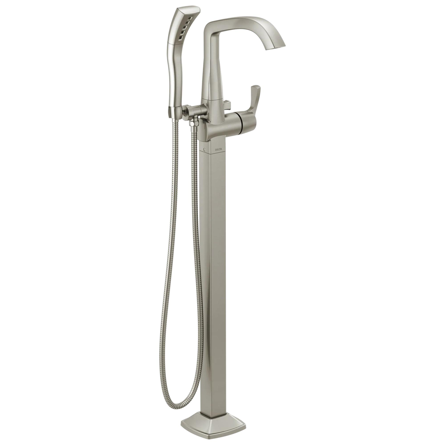 Single Handle Floor Mount Tub Filler Trim