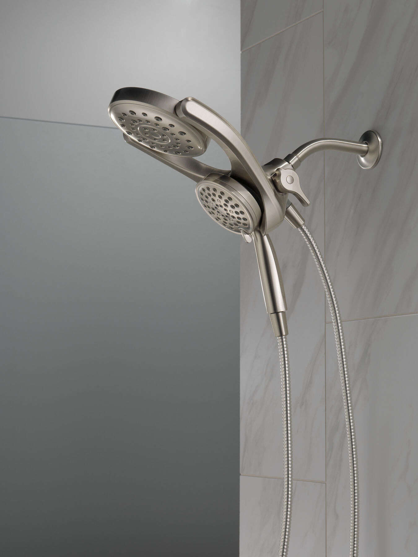 HydroRain&reg; 4-Setting Two-in-One Shower Head