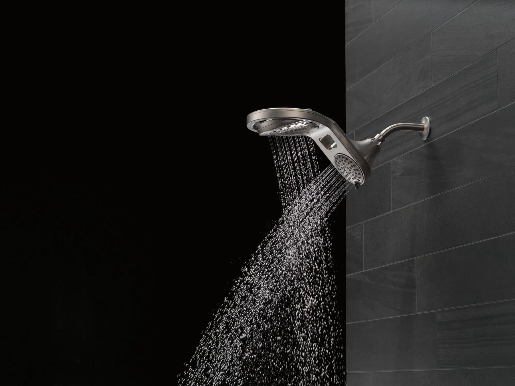 HydroRain&reg; 5-Setting Two-in-One Shower Head