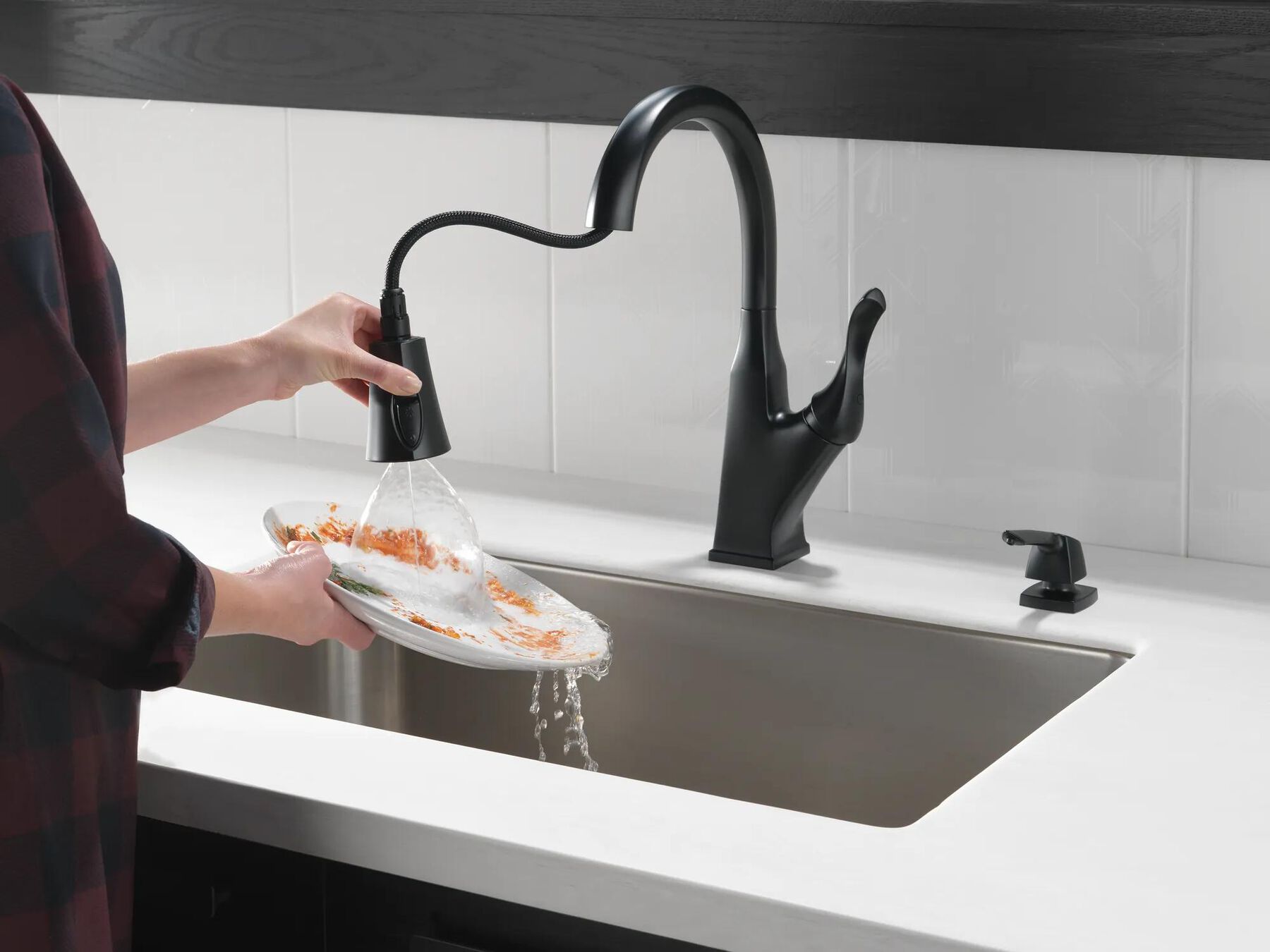 Single Handle Pulldown Kitchen Faucet with ShieldSpray&reg; Technology (Recertified)