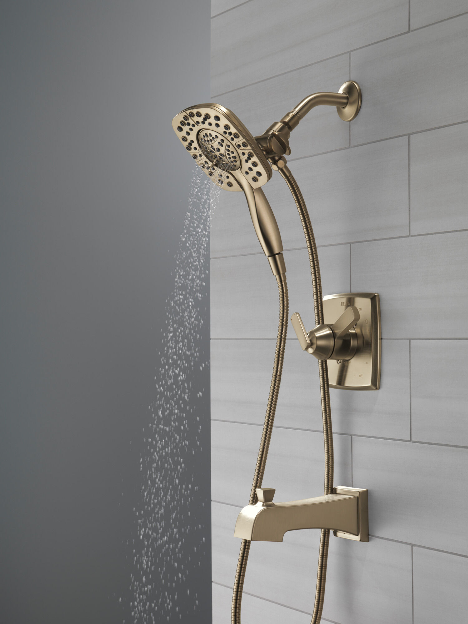 hotwater Monitor® 17 Series Shower Trim with In2ition® Two-in-One Shower in