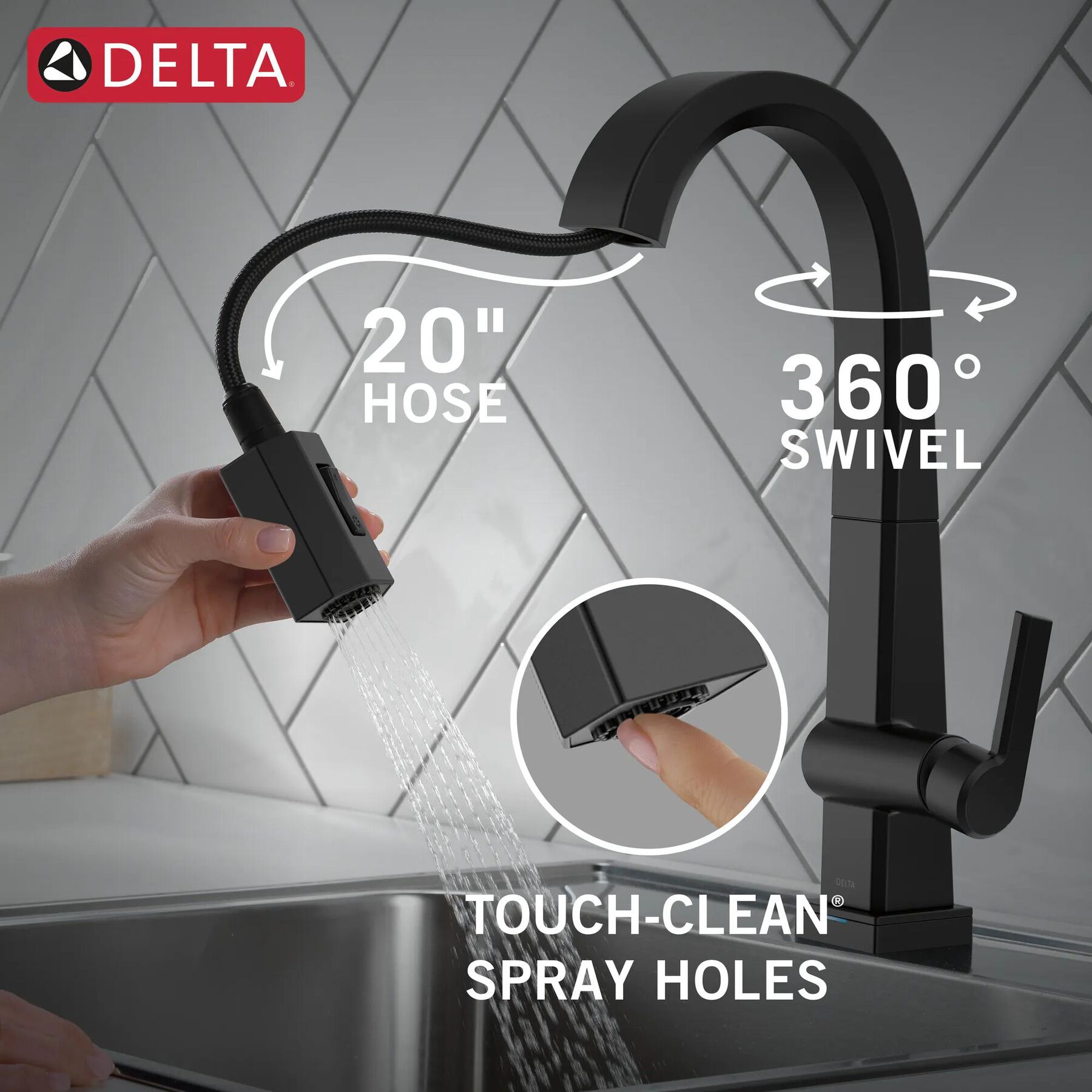 Single Handle Pull-Down Bar / Prep Faucet With Touch2O&reg; Technology