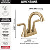 Two Handle Centerset Bathroom Faucet