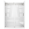 60x32 Alcove Shower Bundle  w Door- Right Seat Left Drain Curve