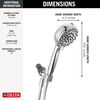 6-Setting Hand Shower with Cleaning Spray