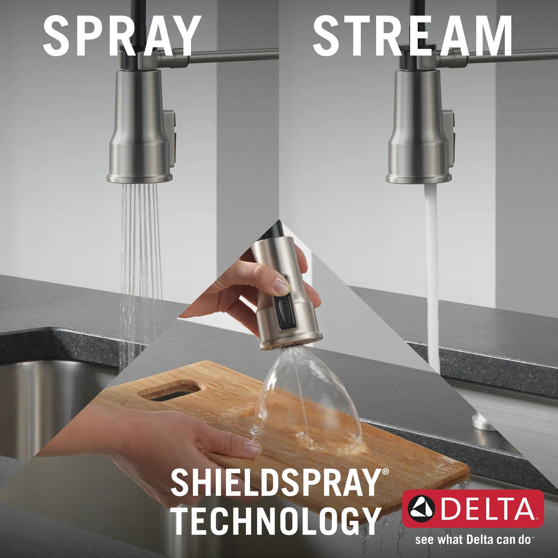 Single-Handle Pull-Down Spring Kitchen Faucet (Recertified)