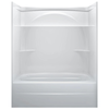 60" x 32"  One Piece Tub Shower-Left Drain
