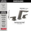 Two Handle Widespread Bathroom Faucet (Recertified)