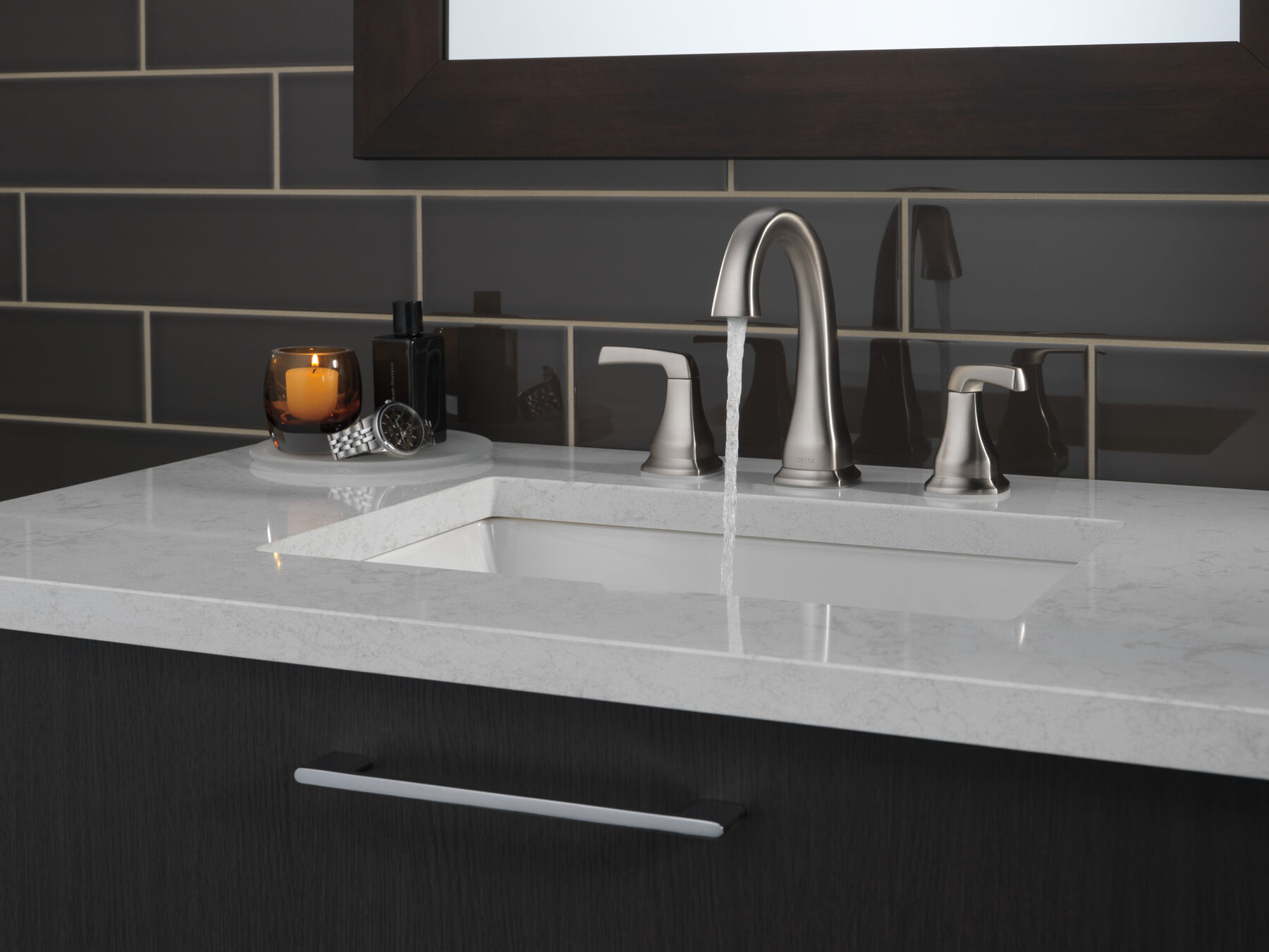 Two Handle Widespread Bathroom Faucet (Recertified)