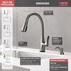 Dunsley Single Handle Pull-Down Kitchen Faucet with Touch<sub>2</sub>O&reg; and VoiceIQ&reg; Technology (Recertified)