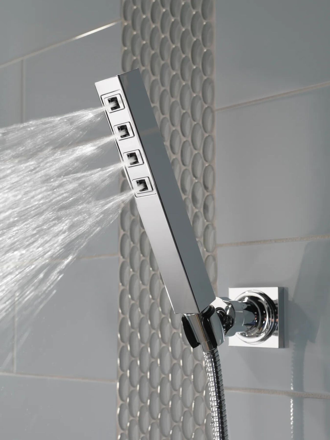 H<sub>2</sub>Okinetic&reg; Single-Setting Adjustable Wall Mount Hand Shower