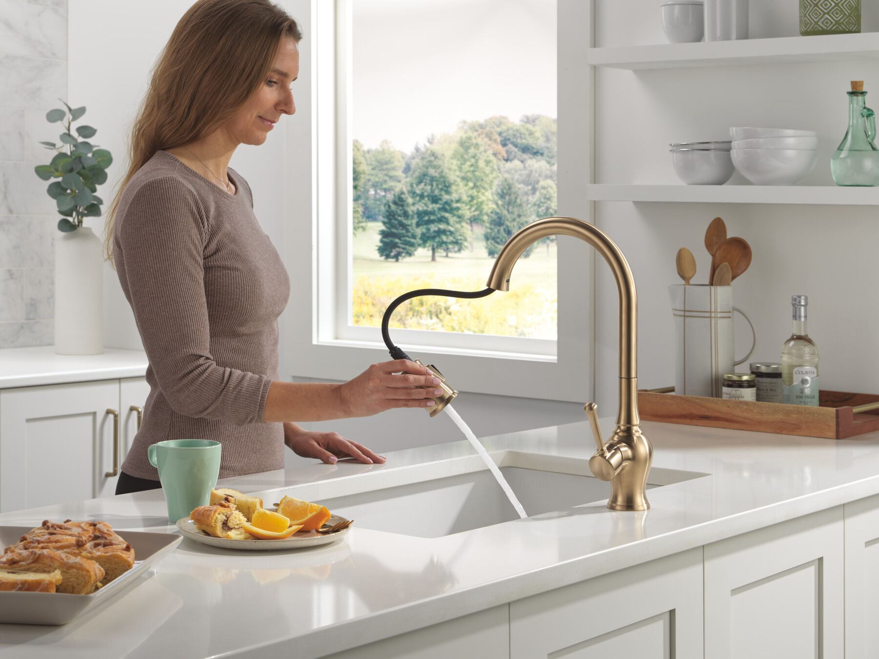 Pull-Down Kitchen 1 Handle with Soap Dispenser Bundle