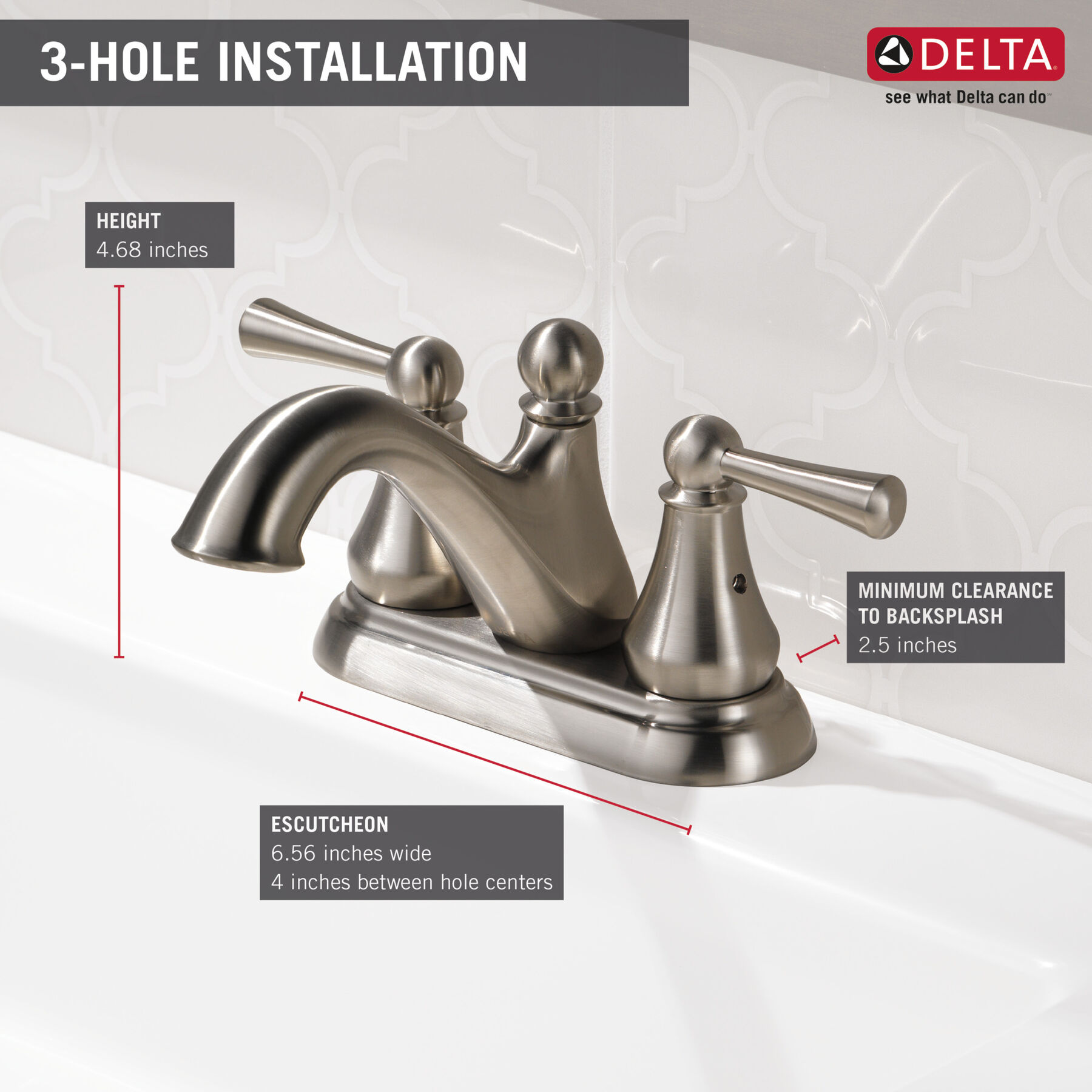 Centerset Bathroom Faucet (Recertified)