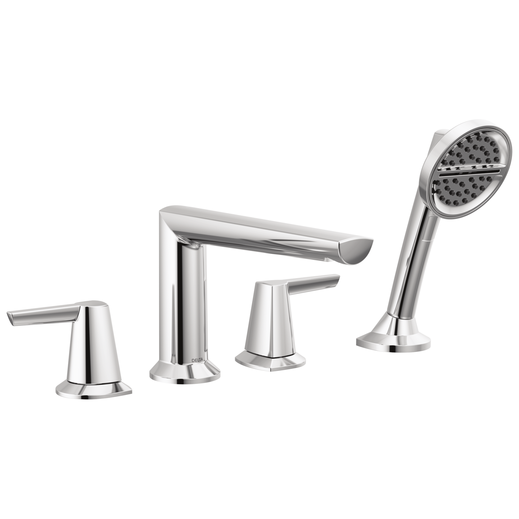 4-Hole Roman Tub Trim with Hand Shower