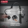 Single Handle Pull-Down Kitchen Faucet with Soap Dispenser and ShieldSpray Technology