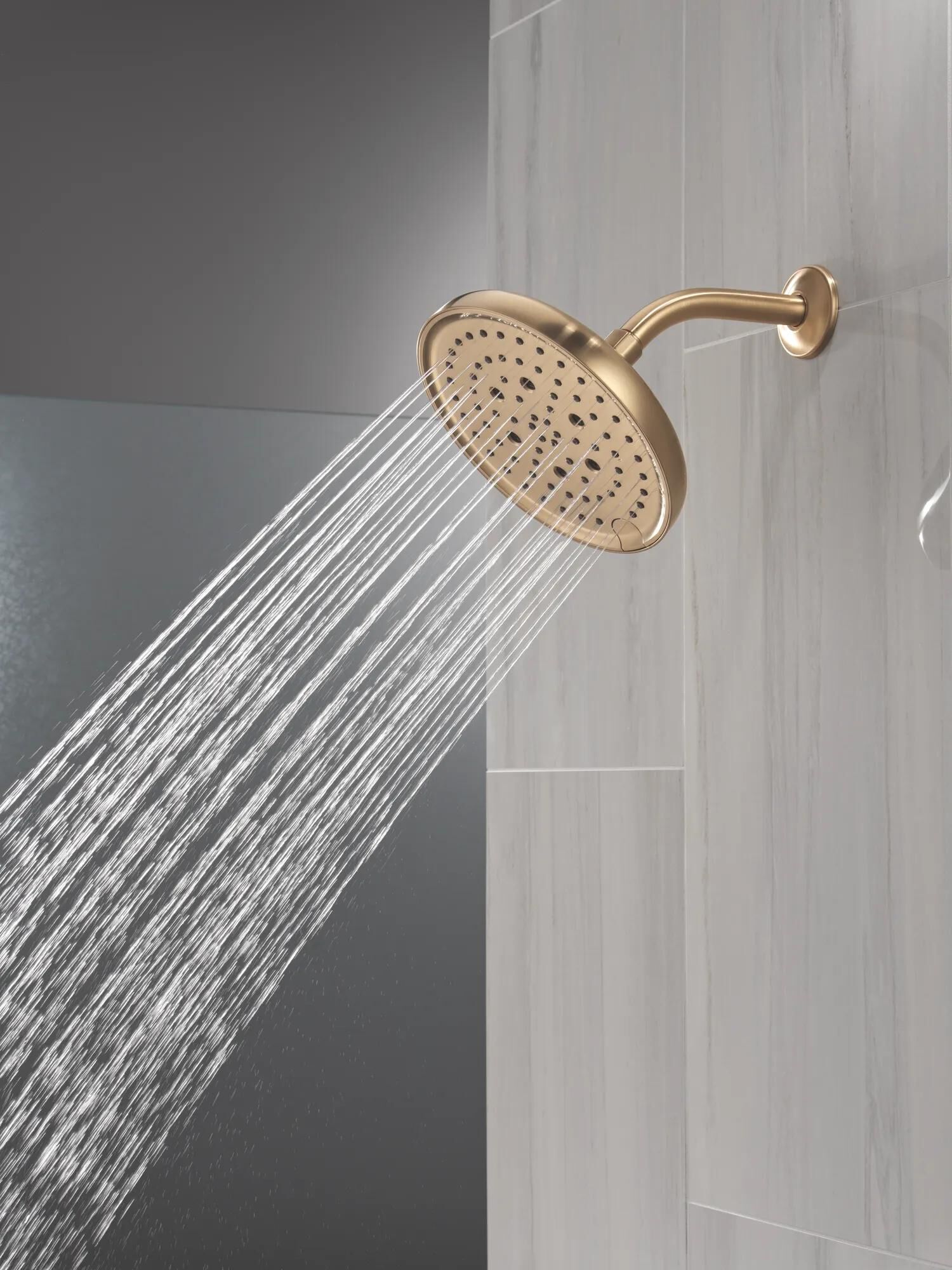 H2Okinetic® 6-Setting 8-inch Raincan Shower Head in Lumicoat