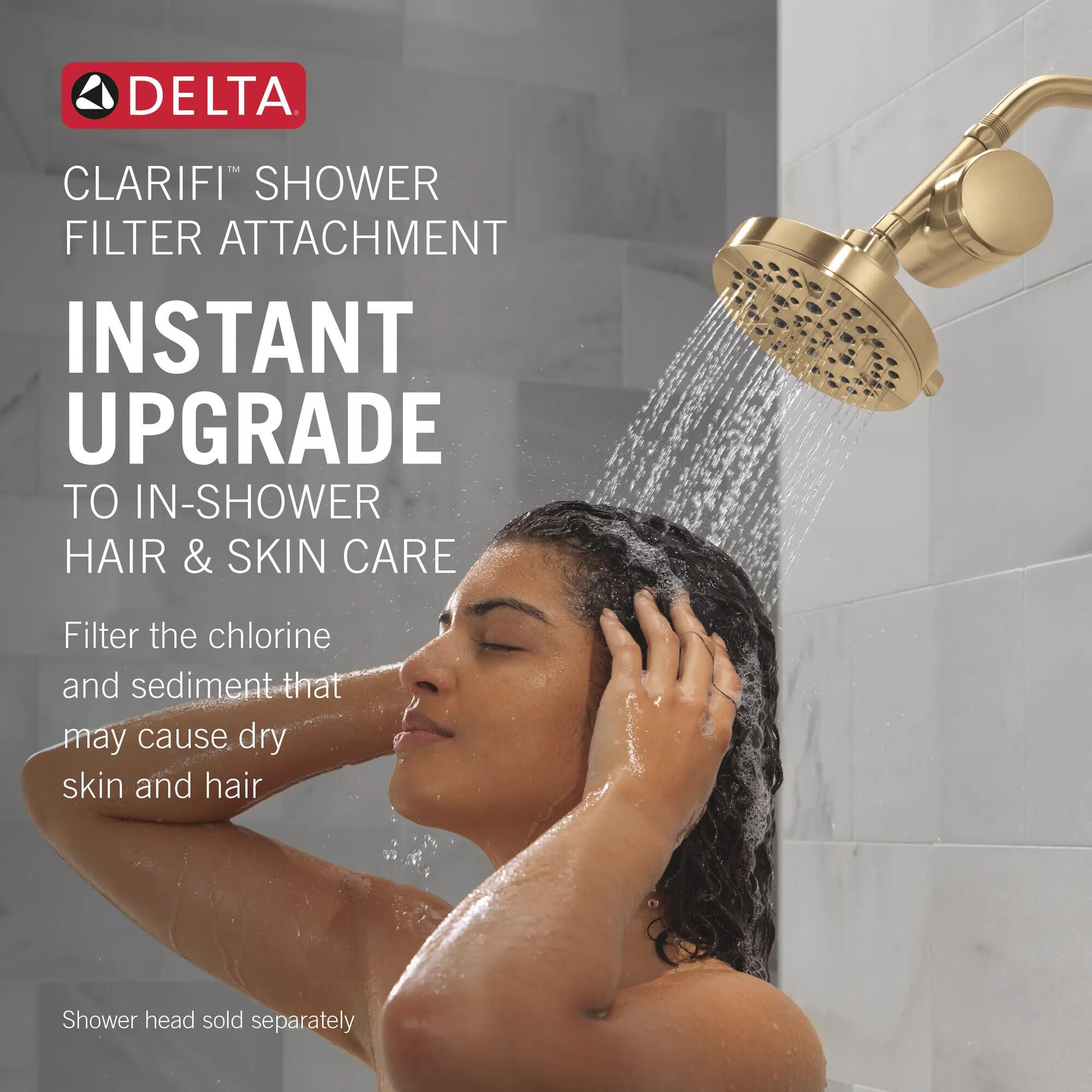 Standard Shower Filter Attachment in Champagne Bronze 7SF100-CZ