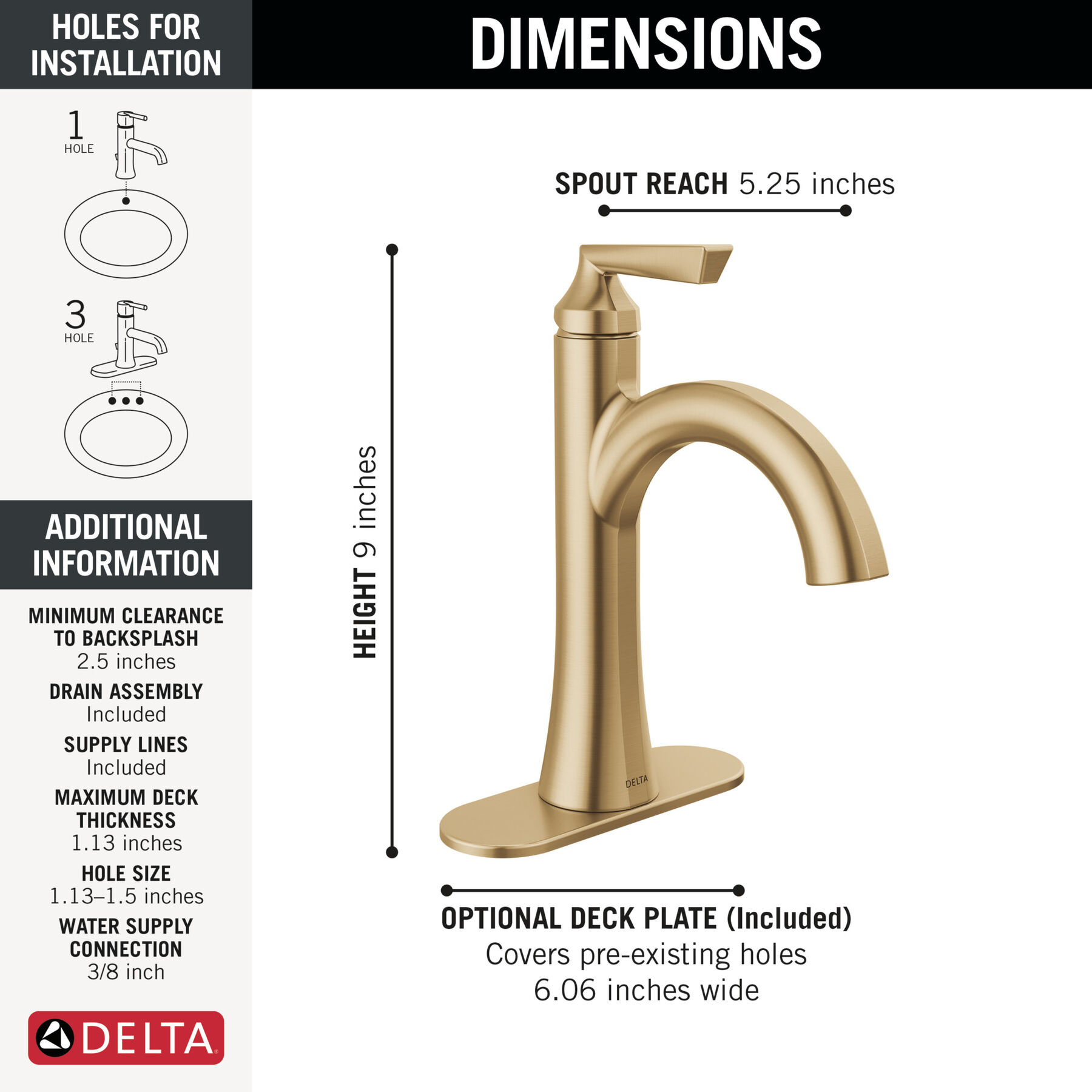 Single Handle Bathroom Faucet