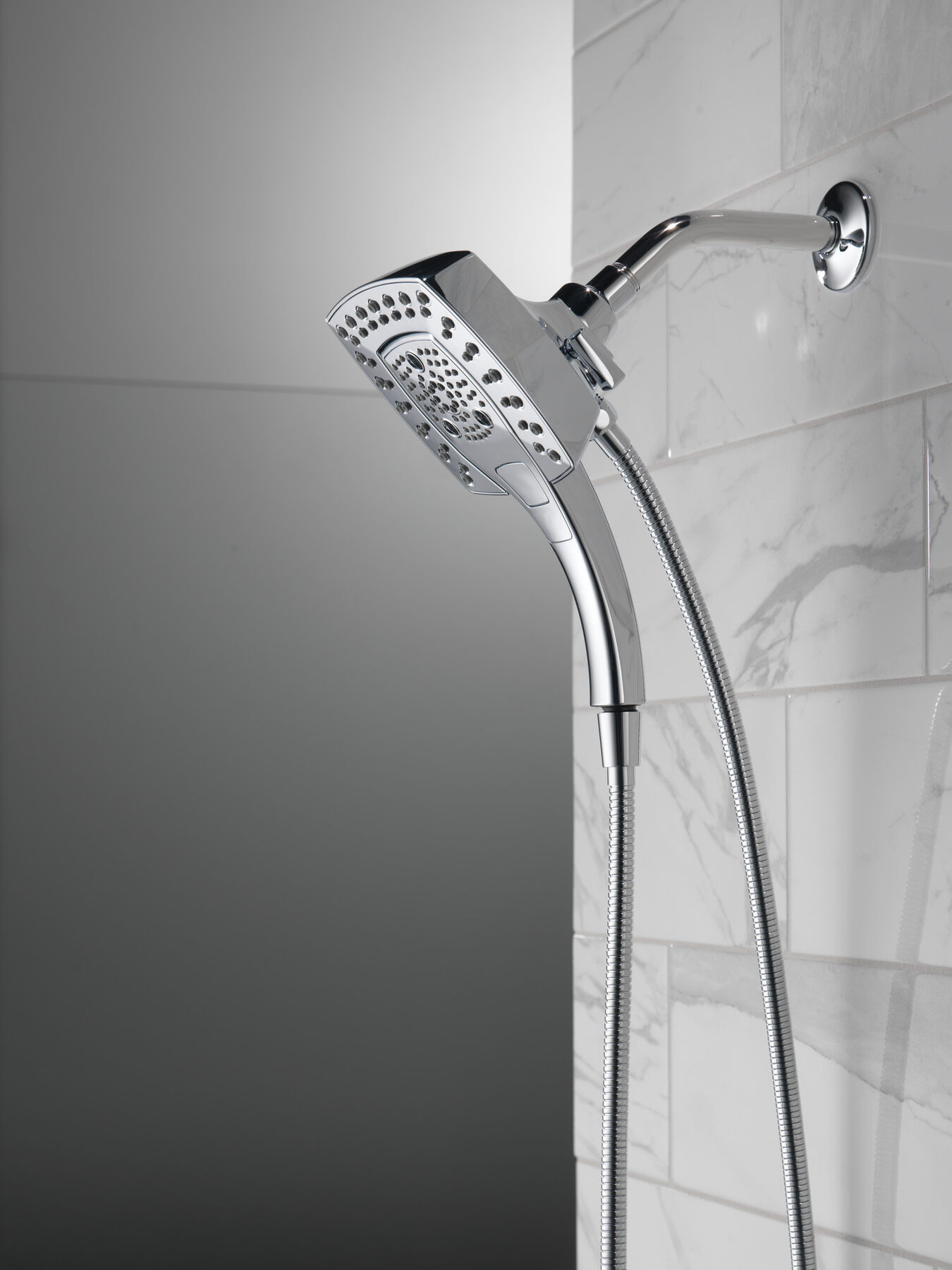 H<sub>2</sub>Okinetic&reg; In2ition&reg; 5-Setting Two-in-One Shower