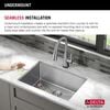 23&rdquo; Undermount Stainless Steel Single Bowl Kitchen Sink&nbsp;with Accessories