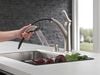 Single Handle Pull-Out Kitchen Faucet with Soap Dispenser