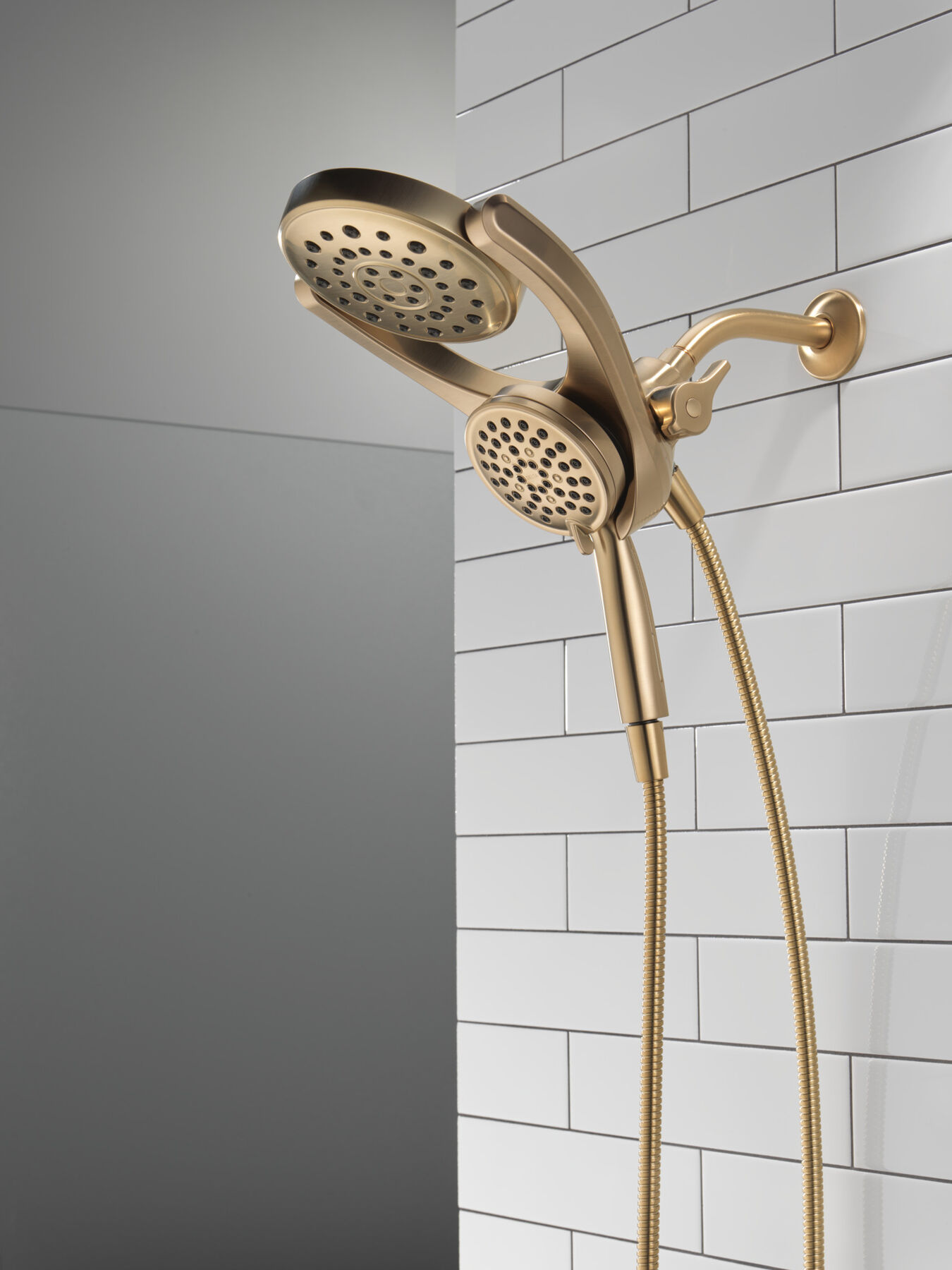 HydroRain&reg; 4-Setting Two-in-One Shower Head