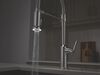 Single Handle Pull-Down Kitchen Faucet With Spring Spout