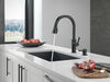 Single Handle Pull-Down Kitchen Faucet with Soap Dispenser and ShieldSpray Technology (Recertified)