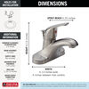 Single Handle Centerset Bathroom Faucet