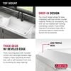 30&rdquo; Granite Composite Workstation Kitchen Sink Drop-In Top Mount Single Bowl with WorkFlow&trade; Ledge and Accessories in White