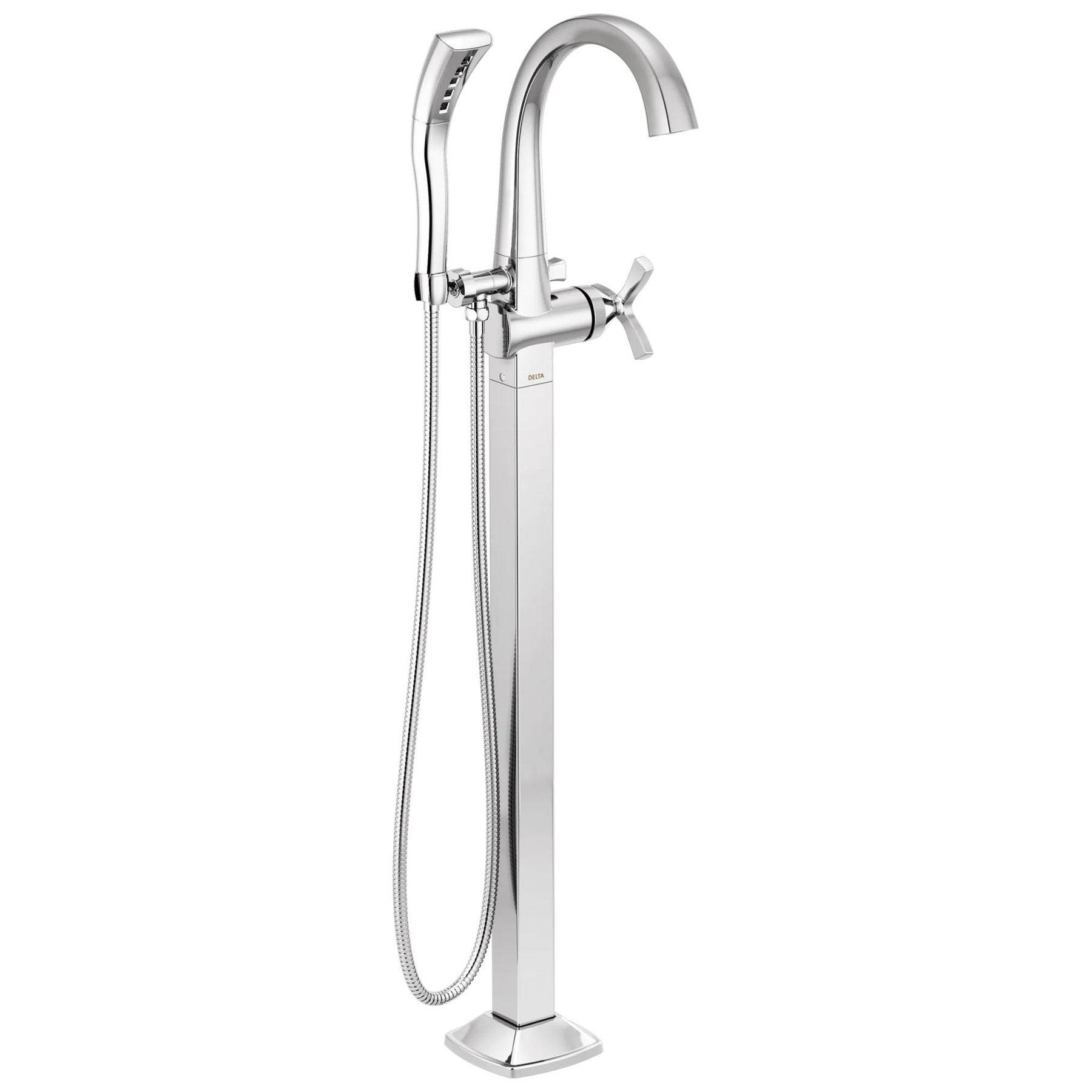 Single Handle Floor Mount Tub Filler Trim